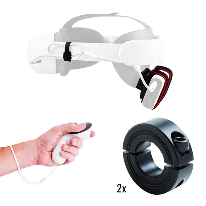 DriVR Elite - Adjustable VR Weighted Golf Club Handle Accessory - Compatible with Quest 2, 3/3s, and Pro